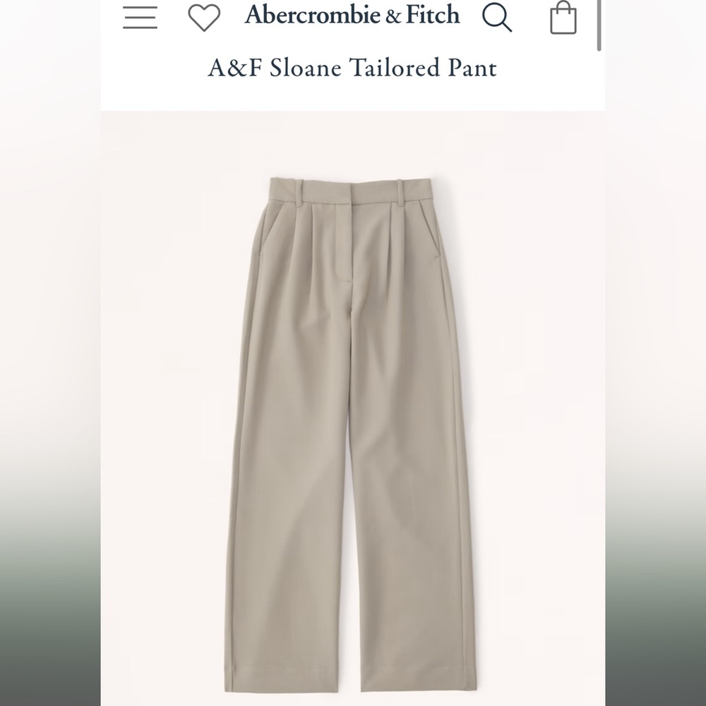 A&F Sloane Tailored Pants in medium brown NWT SOLD OUT
